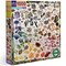 eeBoo Piece and Love Mushroom Rainbow 1000 Piece Square Adult Jigsaw Puzzle/ ages 14+